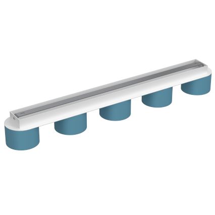 Iluminação de teto DIXIE 5xGX53/11W/230V azul