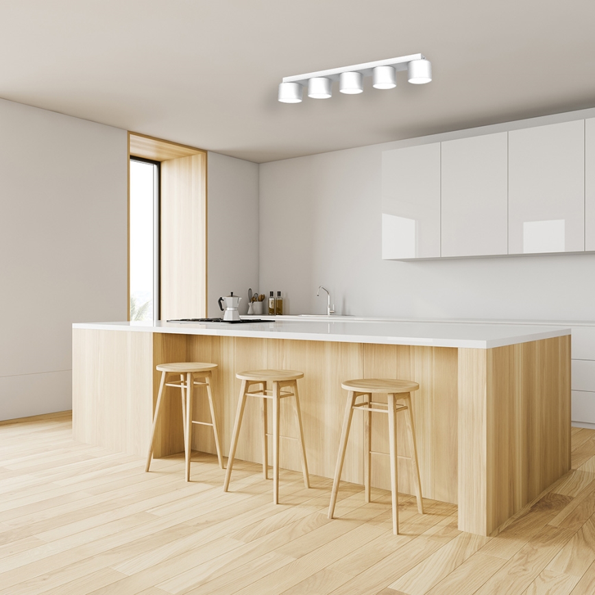 Iluminação de teto DIXIE 5xGX53/11W/230V branca