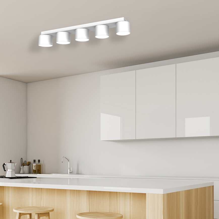 Iluminação de teto DIXIE 5xGX53/11W/230V branca