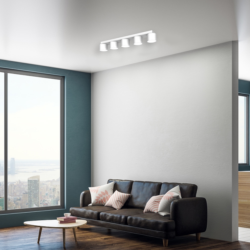 Iluminação de teto DIXIE 5xGX53/11W/230V branca