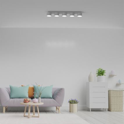Iluminação de teto DIXIE 5xGX53/11W/230V branca