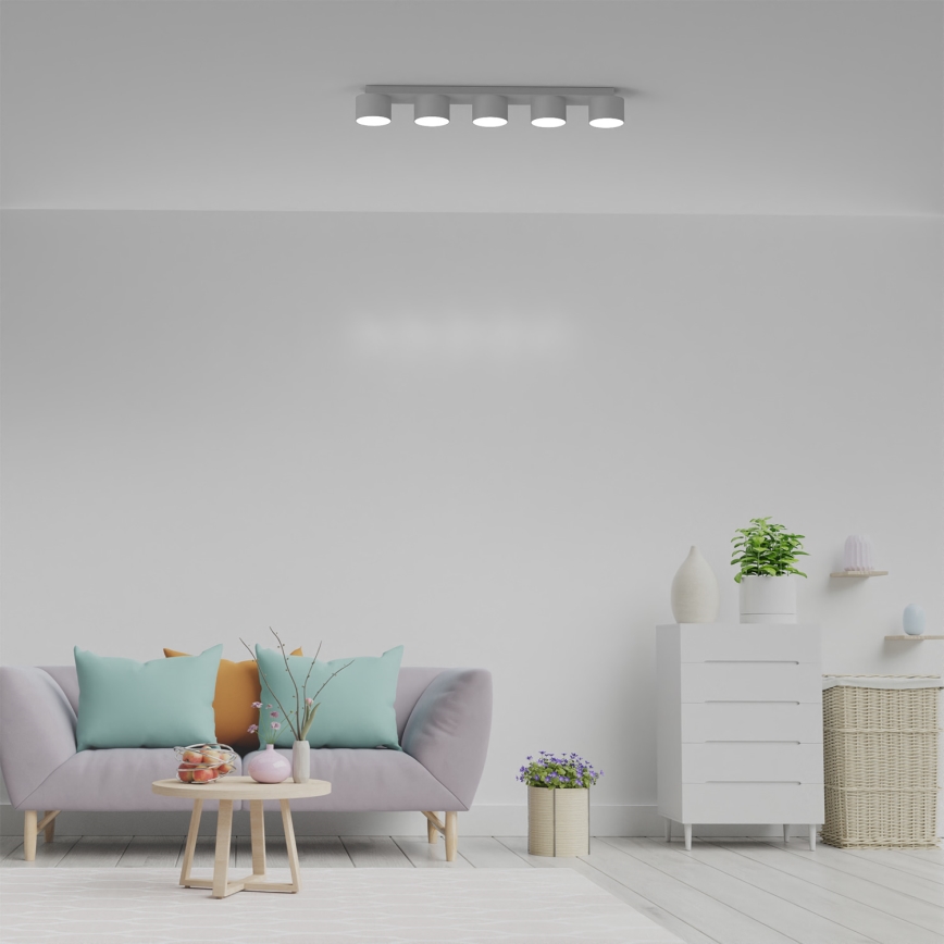 Iluminação de teto DIXIE 5xGX53/11W/230V branca