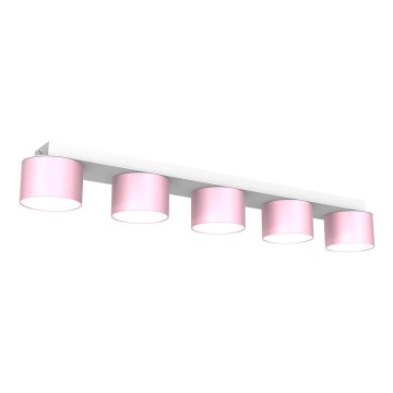 Iluminação de teto DIXIE 5xGX53/11W/230V rosa