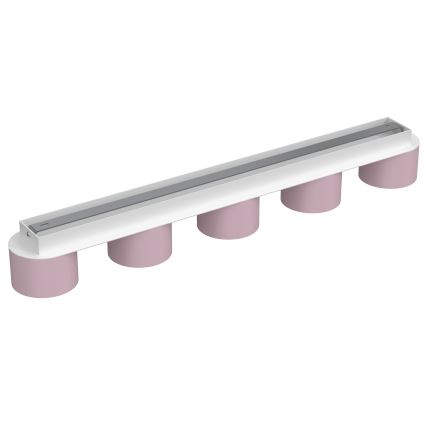 Iluminação de teto DIXIE 5xGX53/11W/230V rosa