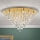 Iluminação de teto em cristal CELESTE 12xG9/40W/230V diâmetro 75 cm dourado