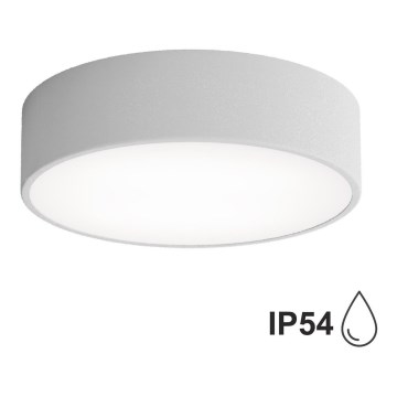 Iluminação de teto exterior com sensor CLEO 2xE27/24W/230V d. 30 cm cinzento IP54