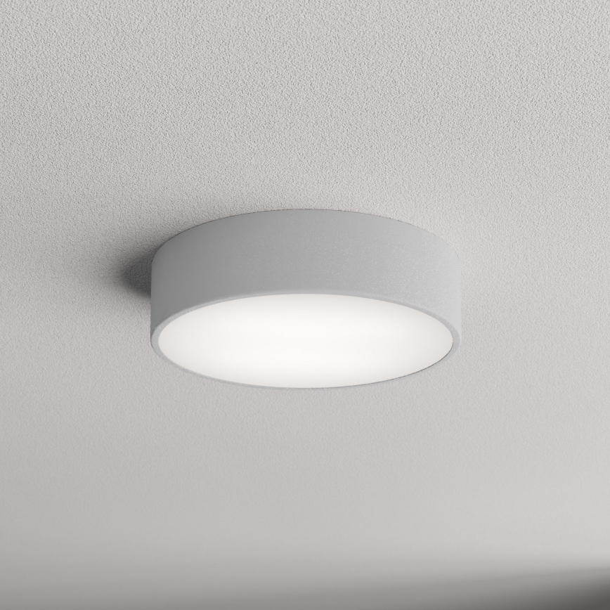 Iluminação de teto exterior com sensor CLEO 2xE27/24W/230V d. 30 cm cinzento IP54