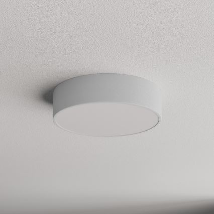 Iluminação de teto exterior com sensor CLEO 2xE27/24W/230V d. 30 cm cinzento IP54