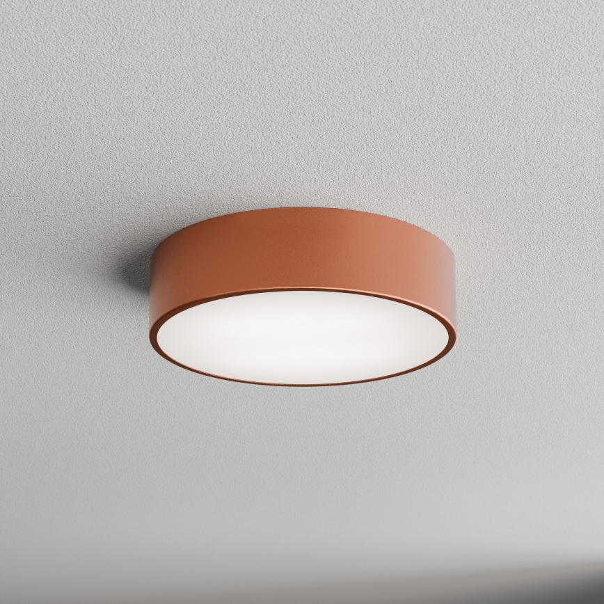 Iluminação de teto exterior com sensor CLEO 2xE27/24W/230V d. 30 cm cobre IP54