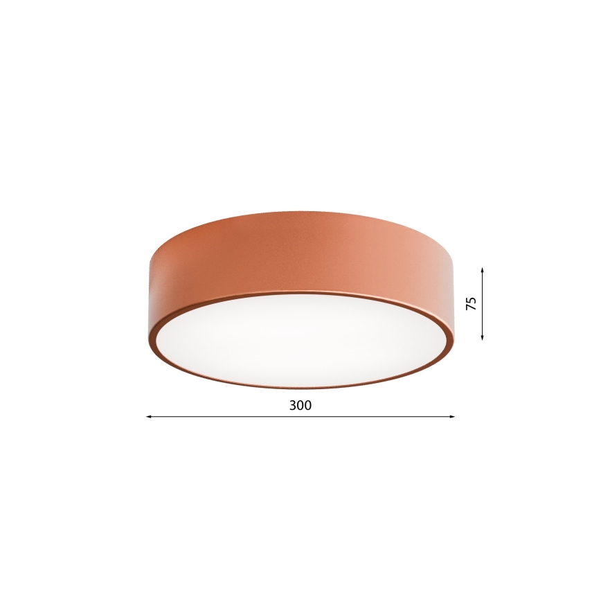 Iluminação de teto exterior com sensor CLEO 2xE27/24W/230V d. 30 cm cobre IP54