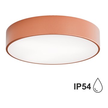 Iluminação de teto exterior com sensor CLEO 3xE27/24W/230V d. 40 cm cobre IP54