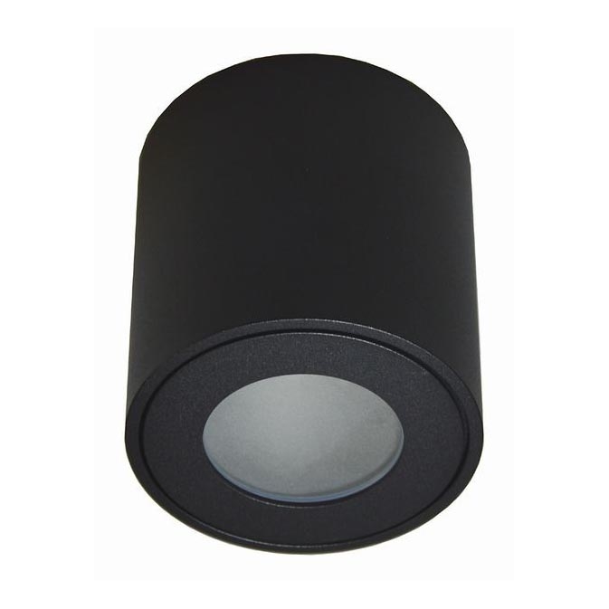 Iluminação de teto exterior FARA 1xGU10/50W/230V IP54 preta