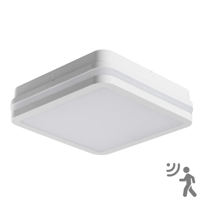 Iluminação de teto exterior LED com sensor BENO LED/18W/230V 4000K branco IP54