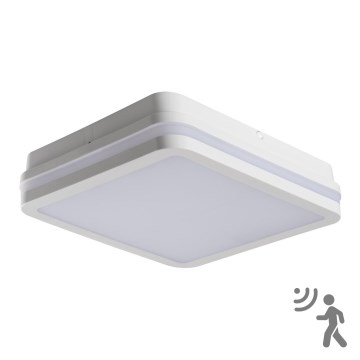 Iluminação de teto exterior LED com sensor BENO LED/24W/230V branca IP54