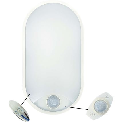 Iluminação de teto exterior LED com sensor LED/14W/230V IP54 branco