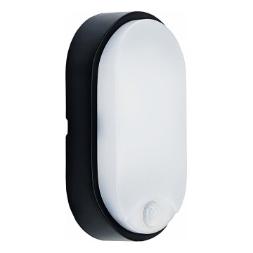 Iluminação de teto exterior LED com sensor LED/14W/230V IP54 preto