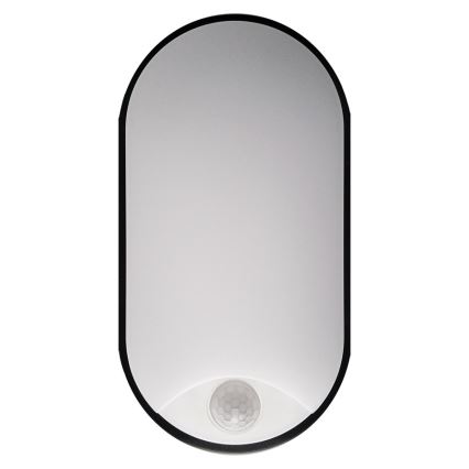 Iluminação de teto exterior LED com sensor LED/14W/230V IP54 preto