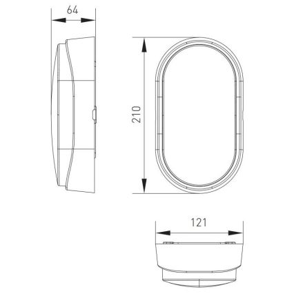 Iluminação de teto exterior LED LED/12W/230V 3000/4000/6500K IP65 branco