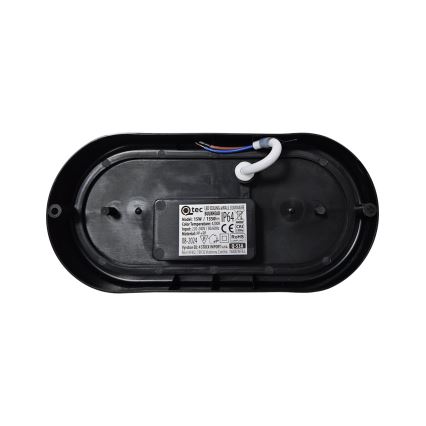 Iluminação de teto exterior LED LED/15W/230V 4200K 20x9,8 cm IP64 preto