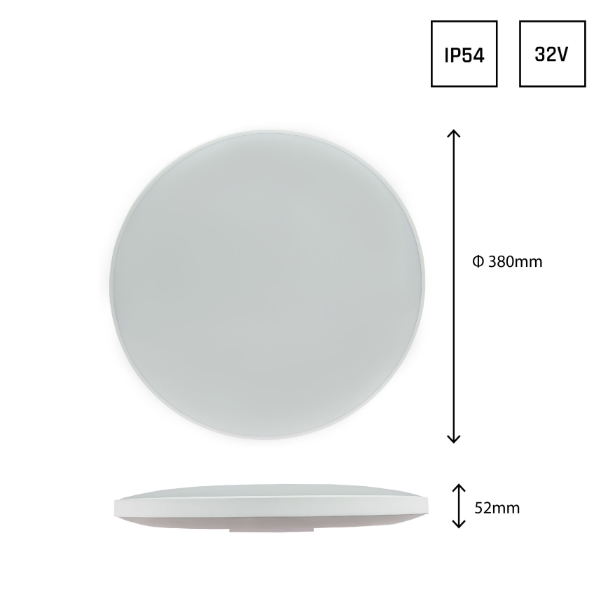 Iluminação de teto exterior LED NYMPHEA LED/32W/230V IP54 4000K