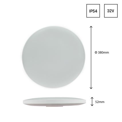 Iluminação de teto exterior LED NYMPHEA LED/32W/230V IP54 6000K