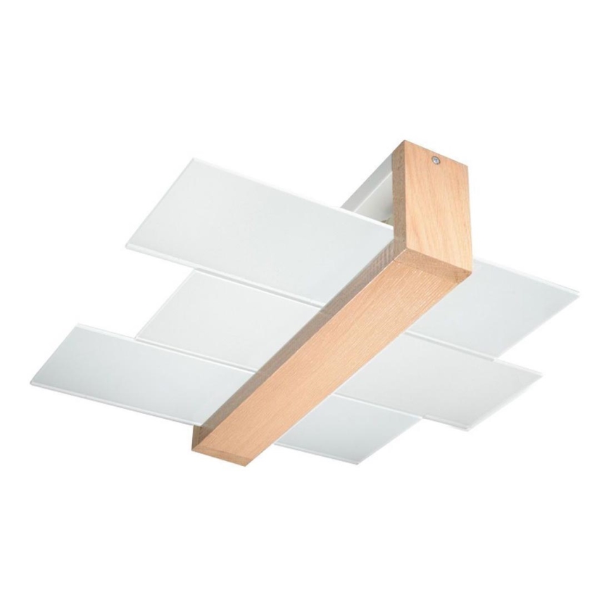 Iluminação de teto FENIKS 2 2xE27/60W/230V Bétula/faia