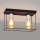 Iluminação de teto FINN 2xE27/15W/230V preto/cromado