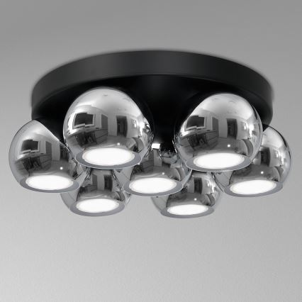 Iluminação de teto GALAXY 7xGU10/8W/230V preto