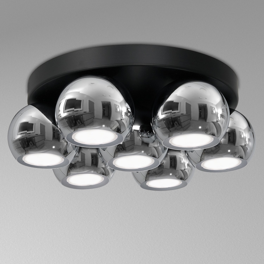 Iluminação de teto GALAXY 7xGU10/8W/230V preto