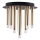 Iluminação de teto GLAM 9xG9/8W/230V dourado
