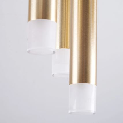 Iluminação de teto GLAM 9xG9/8W/230V dourado
