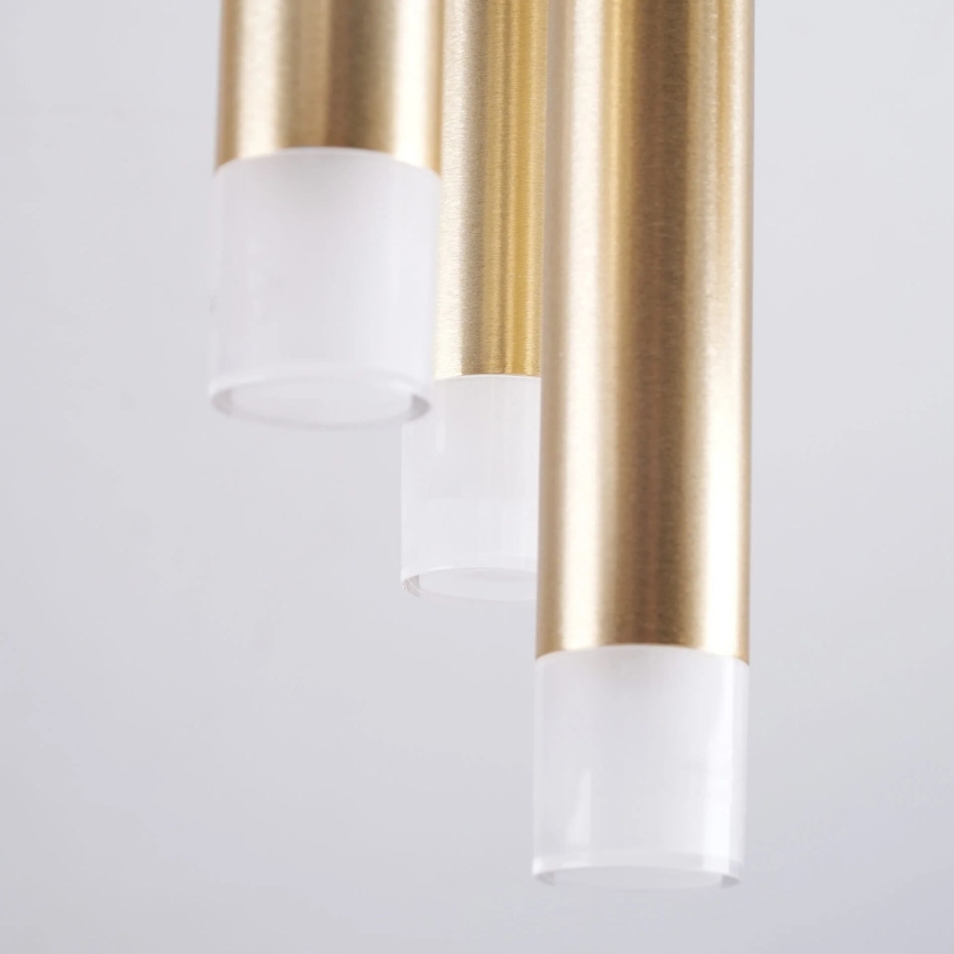 Iluminação de teto GLAM 9xG9/8W/230V dourado