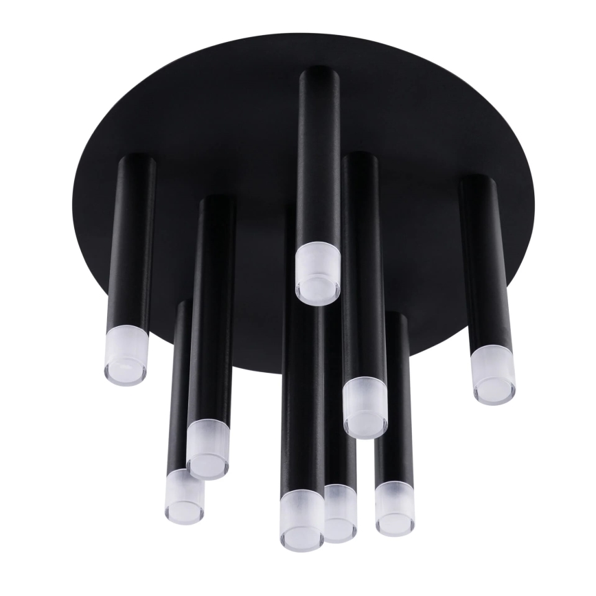 Iluminação de teto GLAM 9xG9/8W/230V preto