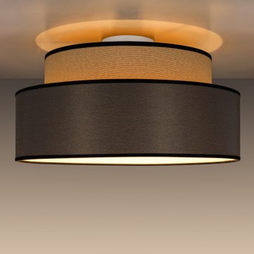 Iluminação de teto GRACE 1xE27/60W/230V bege/castanho