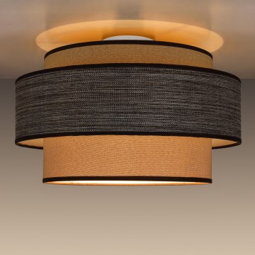 Iluminação de teto GRACE 1xE27/60W/230V bege/castanho