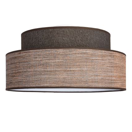 Iluminação de teto GRACE 1xE27/60W/230V castanho/bege