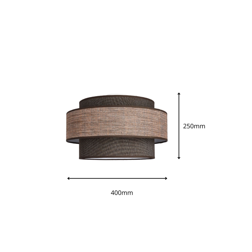 Iluminação de teto GRACE 1xE27/60W/230V castanho/bege