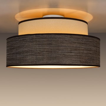 Iluminação de teto GRACE 1xE27/60W/230V creme/castanho