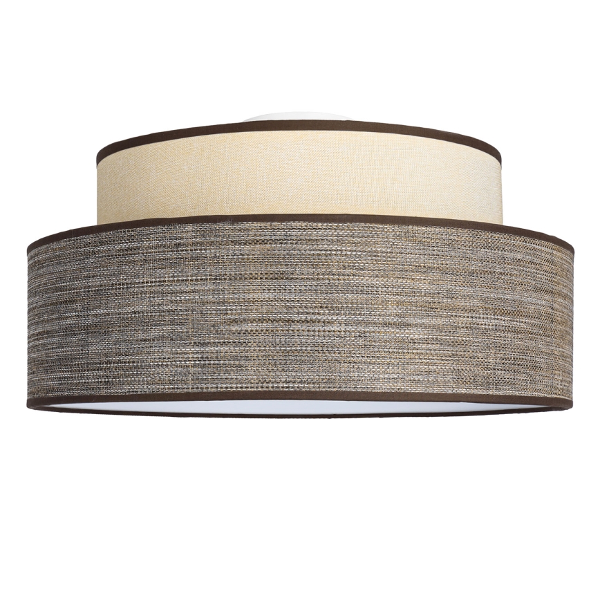 Iluminação de teto GRACE 1xE27/60W/230V creme/castanho