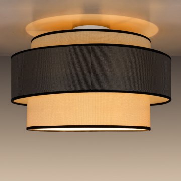 Iluminação de teto GRACE 1xE27/60W/230V creme/cinzento