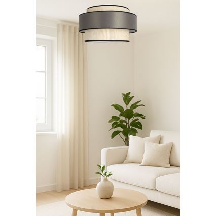 Iluminação de teto GRACE 1xE27/60W/230V creme/cinzento
