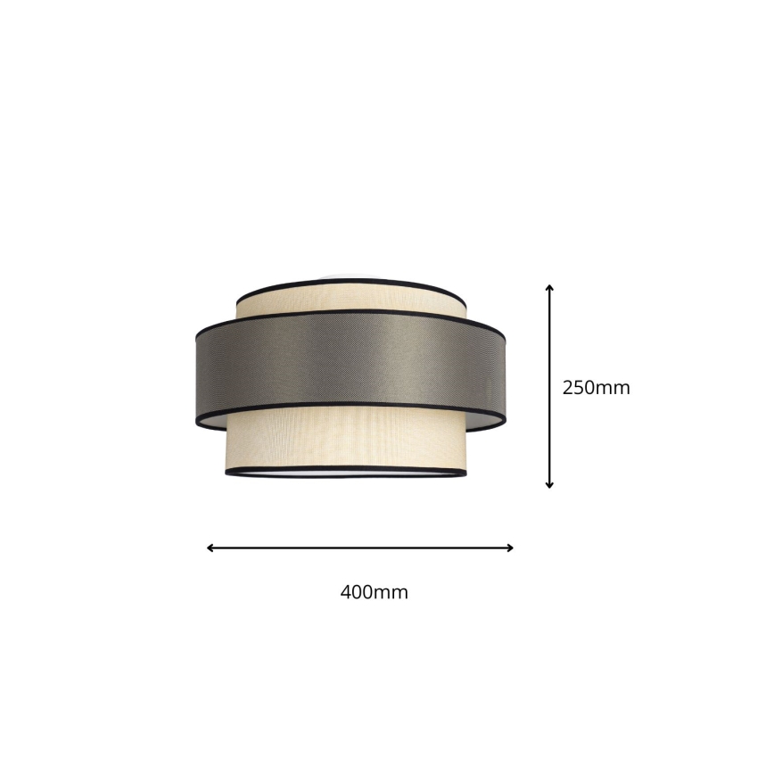 Iluminação de teto GRACE 1xE27/60W/230V creme/cinzento
