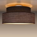 Iluminação de teto GRACE 1xE27/60W/230V diâmetro 40 cm castanho/bege