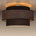 Iluminação de teto GRACE 1xE27/60W/230V diâmetro 40 cm castanho/bege