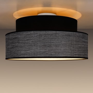 Iluminação de teto GRACE 1xE27/60W/230V preto/cinzento