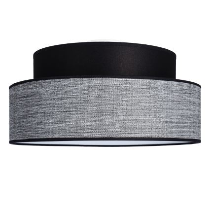 Iluminação de teto GRACE 1xE27/60W/230V preto/cinzento