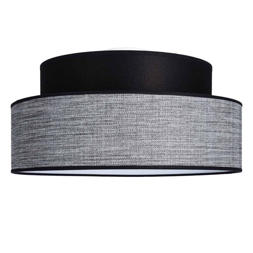 Iluminação de teto GRACE 1xE27/60W/230V preto/cinzento