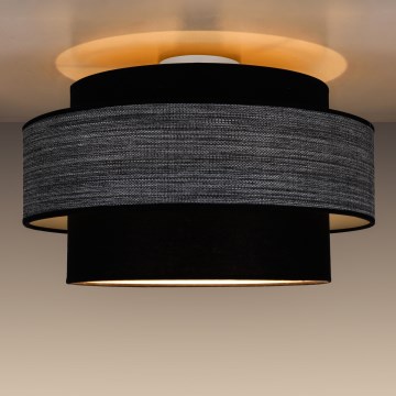 Iluminação de teto GRACE 1xE27/60W/230V preto/cinzento