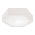 Iluminação de teto HEX 1xE27/60W/230V d. 32 cm pinho branco
