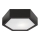 Iluminação de teto HEX 1xE27/60W/230V d. 32 cm pinho preto